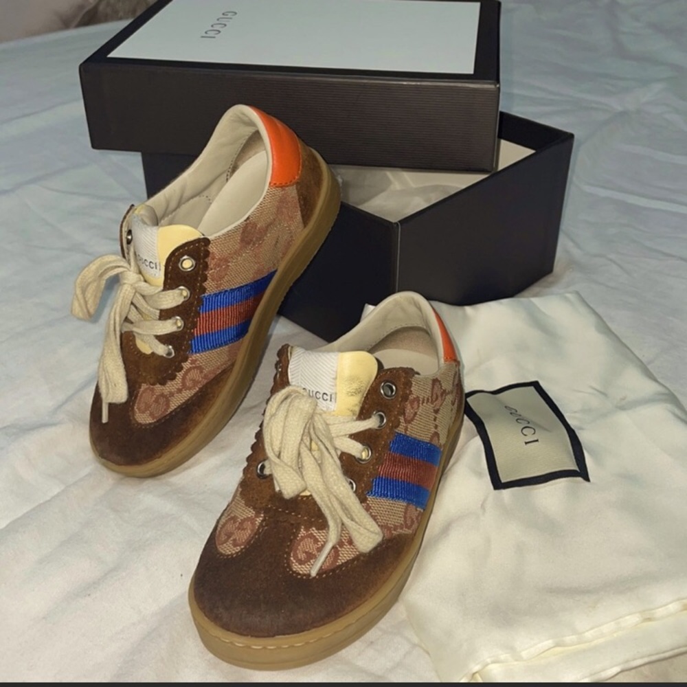 Authentic GUCCI sneakers, Size 7.5 toddlers.